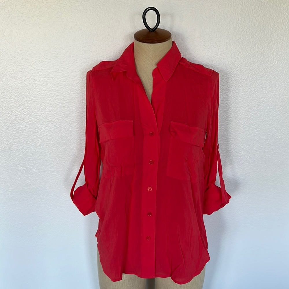 L’agence Button Down Blouse Size XS